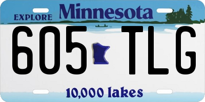 MN license plate 605TLG