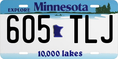 MN license plate 605TLJ