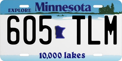 MN license plate 605TLM