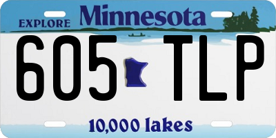 MN license plate 605TLP