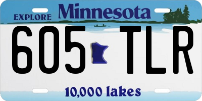 MN license plate 605TLR