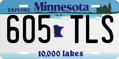 MN license plate 605TLS