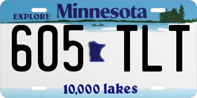 MN license plate 605TLT