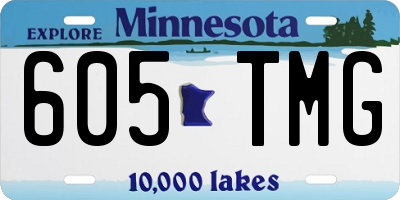 MN license plate 605TMG