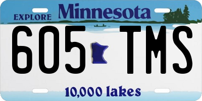 MN license plate 605TMS