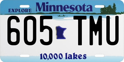 MN license plate 605TMU