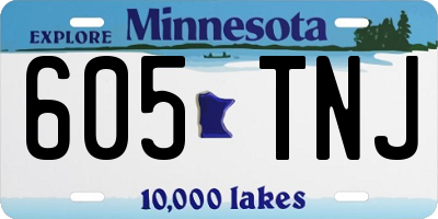 MN license plate 605TNJ