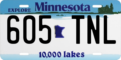 MN license plate 605TNL