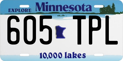 MN license plate 605TPL
