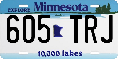 MN license plate 605TRJ