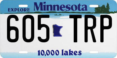 MN license plate 605TRP