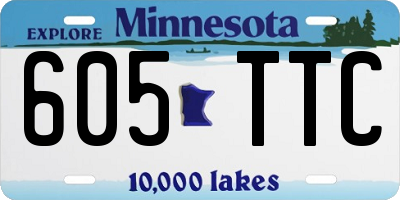 MN license plate 605TTC
