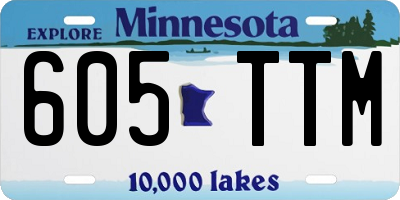 MN license plate 605TTM