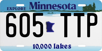 MN license plate 605TTP