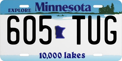 MN license plate 605TUG