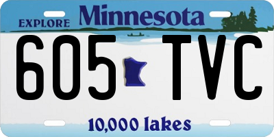 MN license plate 605TVC