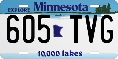 MN license plate 605TVG