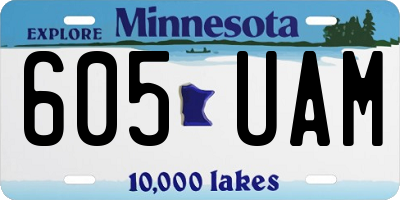 MN license plate 605UAM