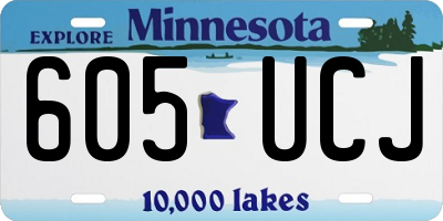 MN license plate 605UCJ