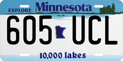 MN license plate 605UCL