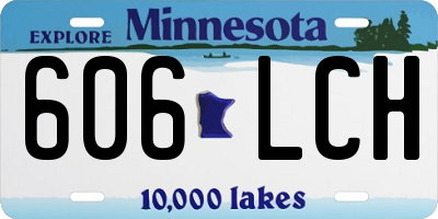 MN license plate 606LCH