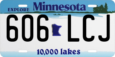 MN license plate 606LCJ
