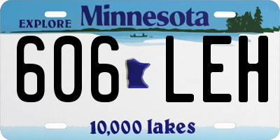 MN license plate 606LEH