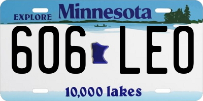MN license plate 606LEO