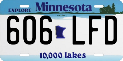 MN license plate 606LFD