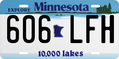 MN license plate 606LFH