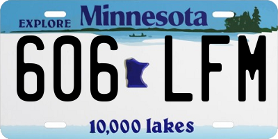 MN license plate 606LFM