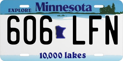 MN license plate 606LFN
