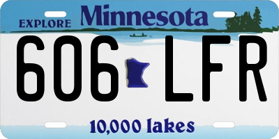 MN license plate 606LFR