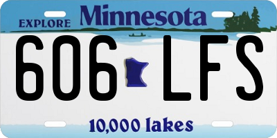 MN license plate 606LFS