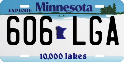 MN license plate 606LGA