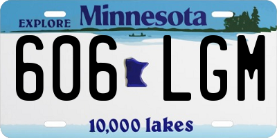 MN license plate 606LGM