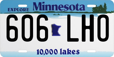 MN license plate 606LHO
