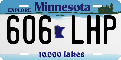 MN license plate 606LHP
