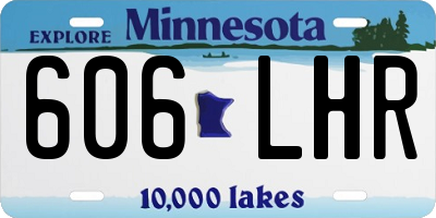 MN license plate 606LHR