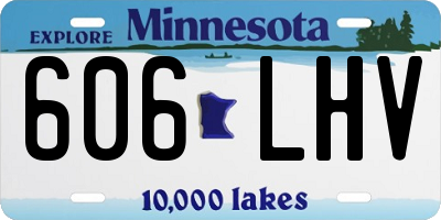 MN license plate 606LHV