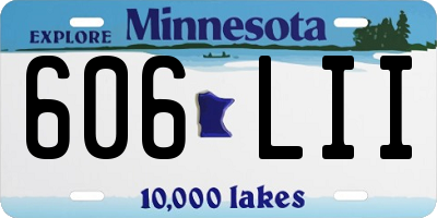 MN license plate 606LII