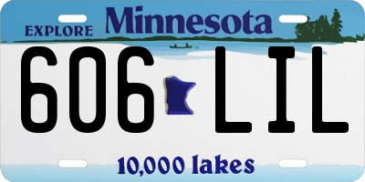 MN license plate 606LIL
