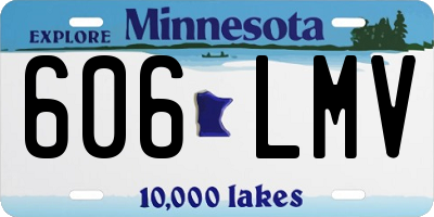 MN license plate 606LMV