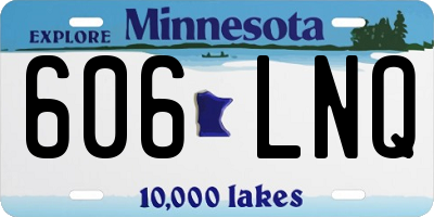 MN license plate 606LNQ