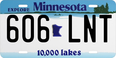 MN license plate 606LNT
