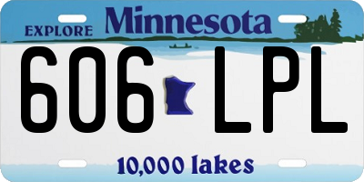 MN license plate 606LPL