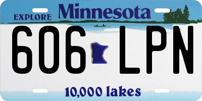 MN license plate 606LPN