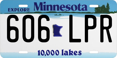 MN license plate 606LPR
