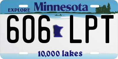 MN license plate 606LPT