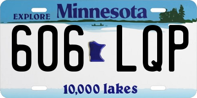 MN license plate 606LQP
